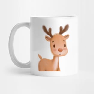 Cute Raindeer Drawing Mug